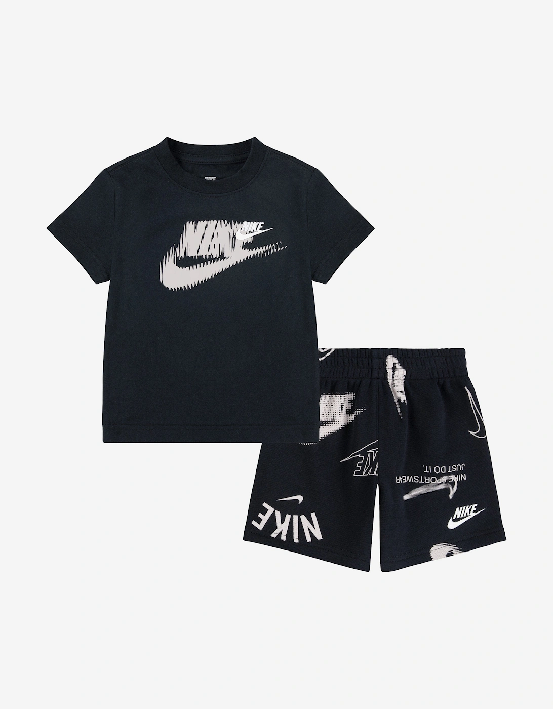 Kids Club Brand Energy Short Set in Black, 5 of 4