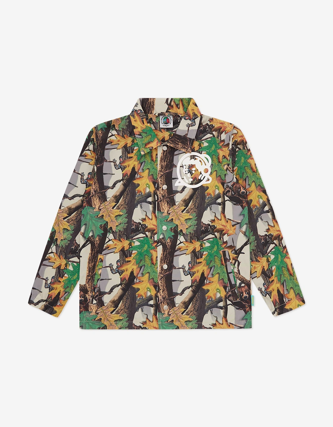 Boys Tree Camo Astro Coach Jacket in Multicolour, 5 of 4