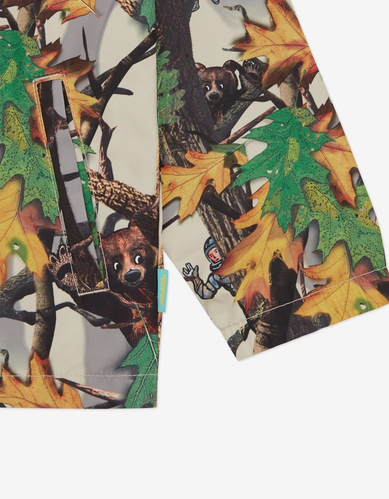 Boys Tree Camo Astro Coach Jacket in Multicolour