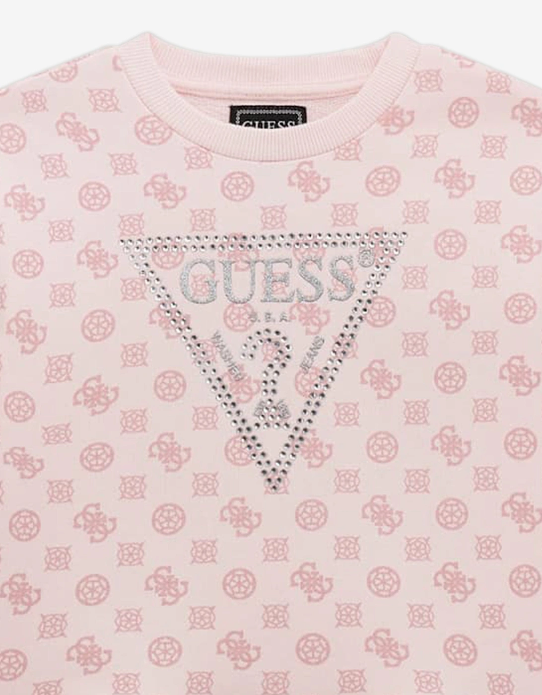 Girls Logo Sweater Dress in Pink