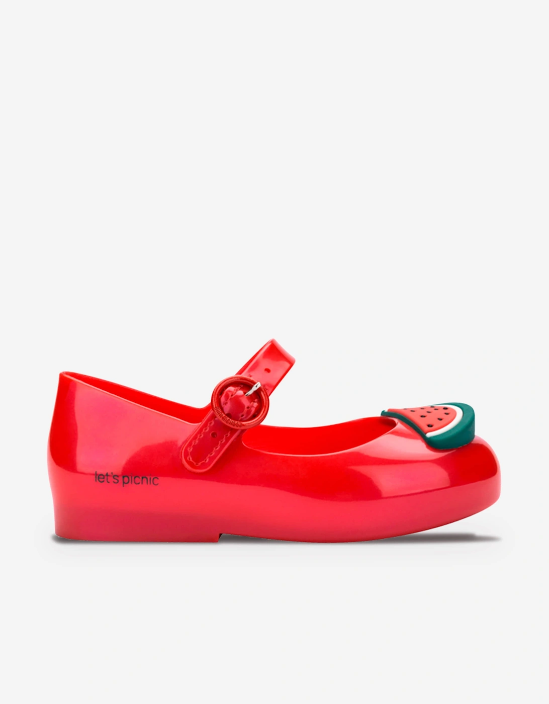 Girls Sweet Love Picnic Ballerinas in Red, 5 of 4