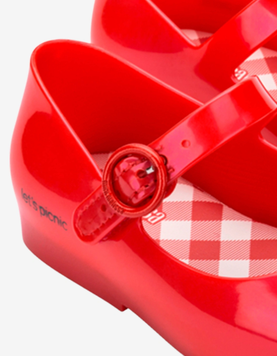 Girls Sweet Love Picnic Ballerinas in Red