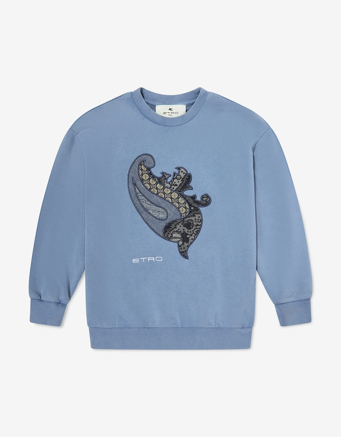 Kids Paisley Sweatshirt in Blue, 5 of 4