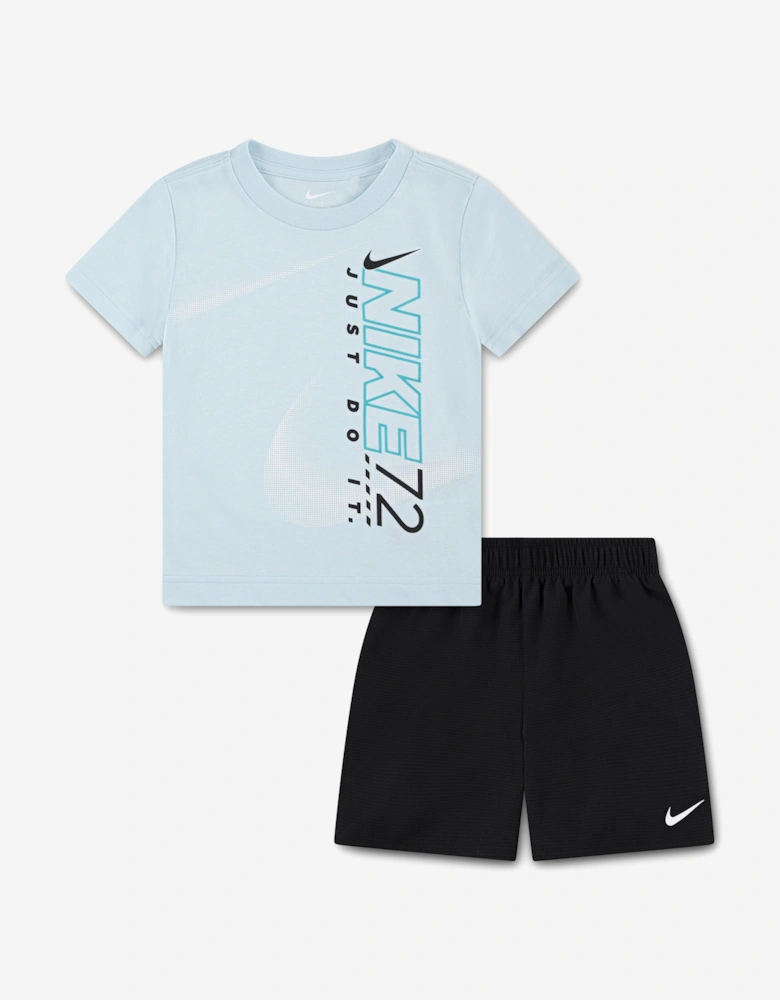 Boys Rhythm Dri-Fit Mesh Short Set in Blue
