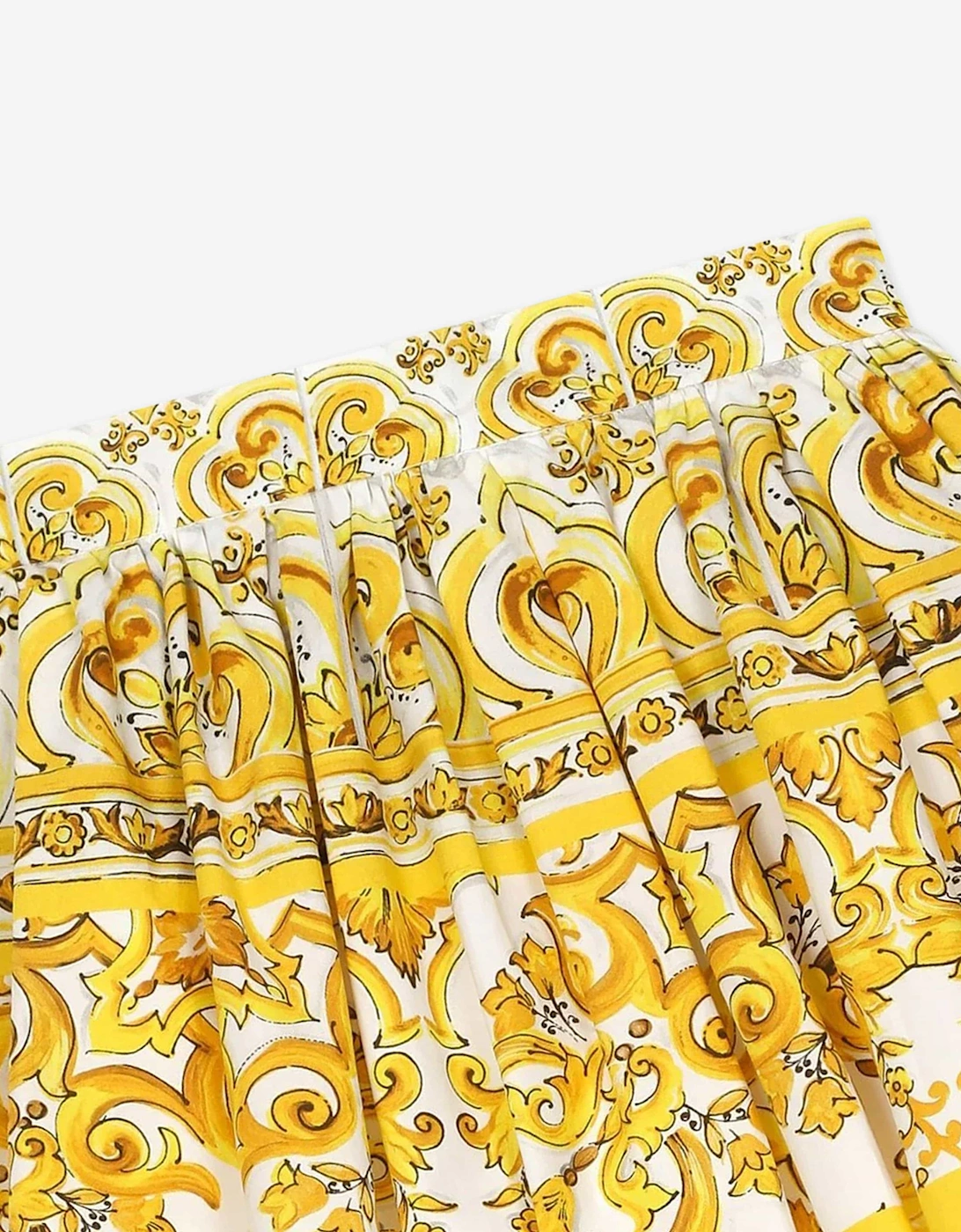 Baby Girls Maiolica Skirt With Knickers in Yellow