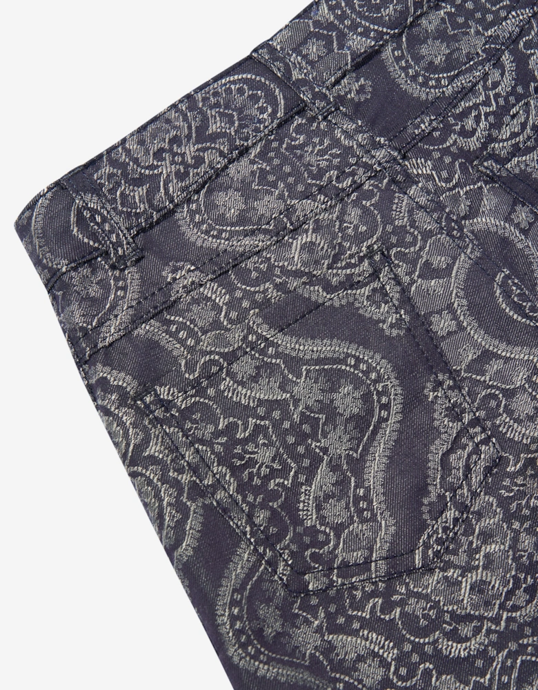 Boys Jacquard Shorts in Navy