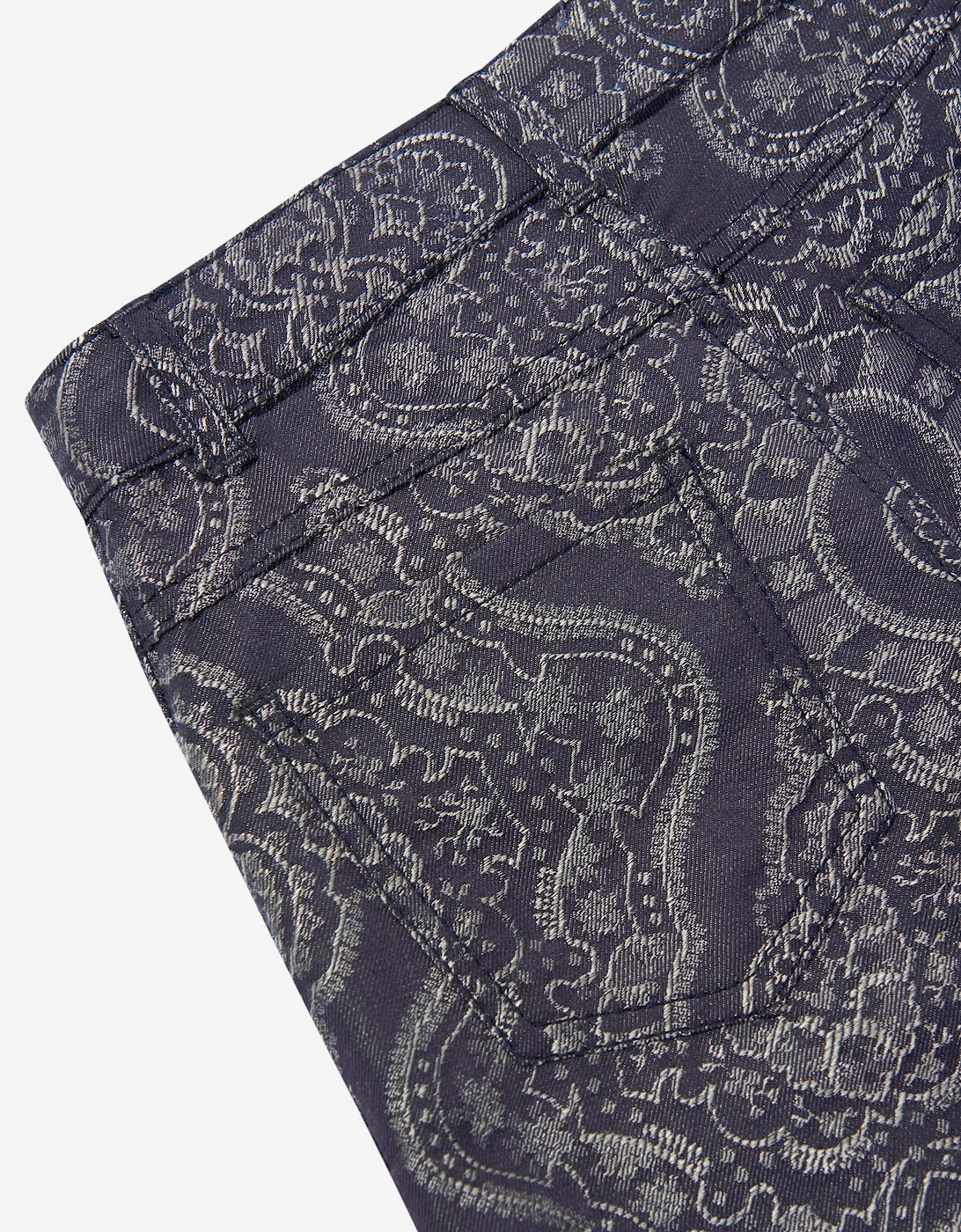 Boys Jacquard Shorts in Navy
