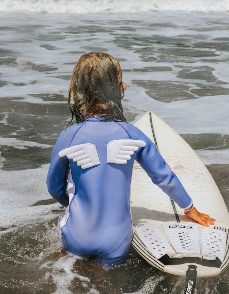 Girls Sparkle The Unicorn Wet Suit in Purple