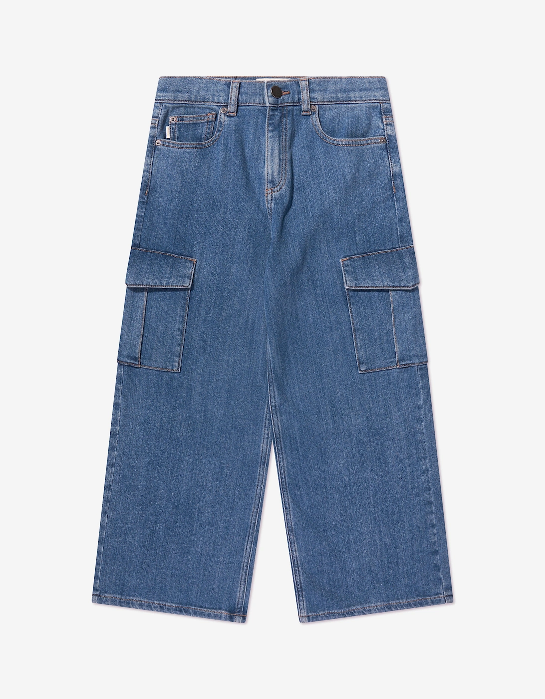 Kids Zeke Wide Leg Jeans in Blue, 6 of 5