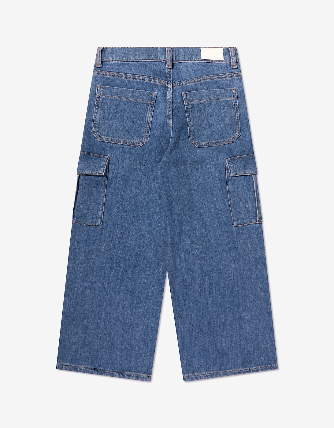 Kids Zeke Wide Leg Jeans in Blue
