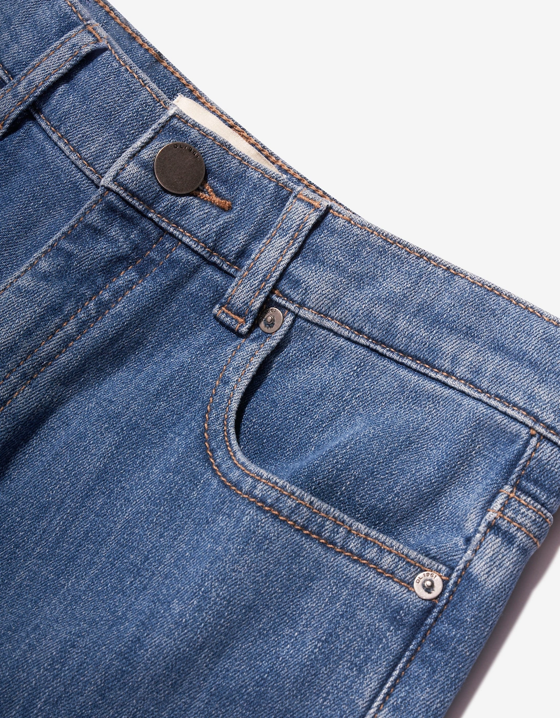 Kids Zeke Wide Leg Jeans in Blue