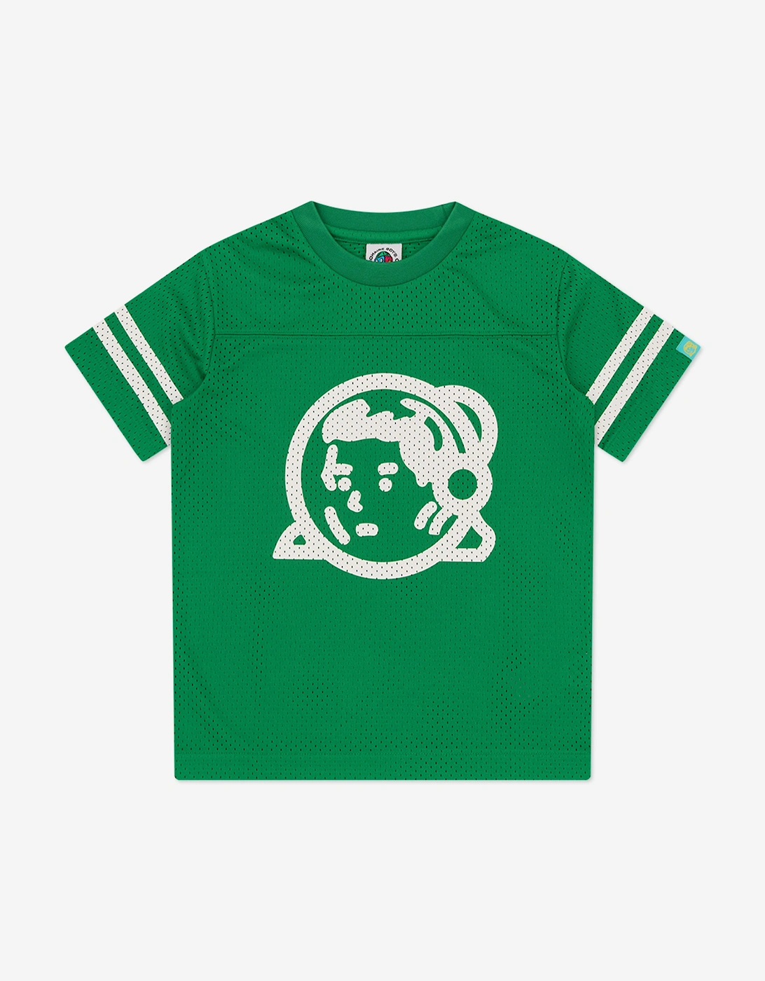 Boys Astro Mesh Football T-Shirt in Green, 5 of 4