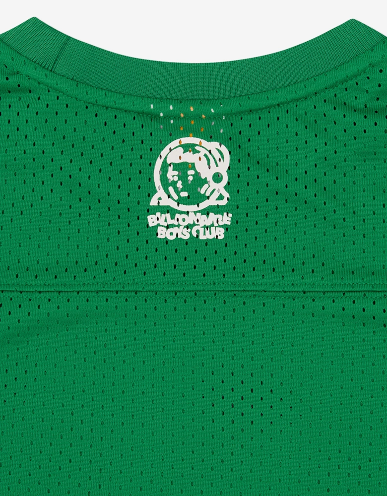 Boys Astro Mesh Football T-Shirt in Green
