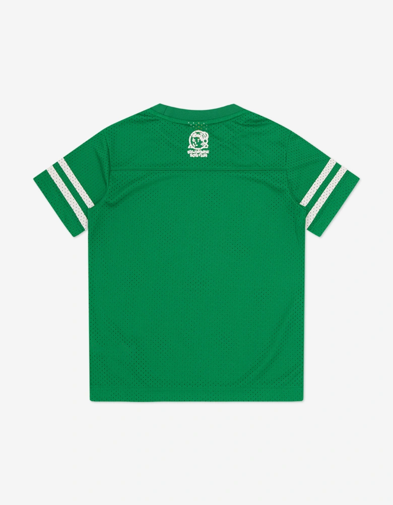 Boys Astro Mesh Football T-Shirt in Green