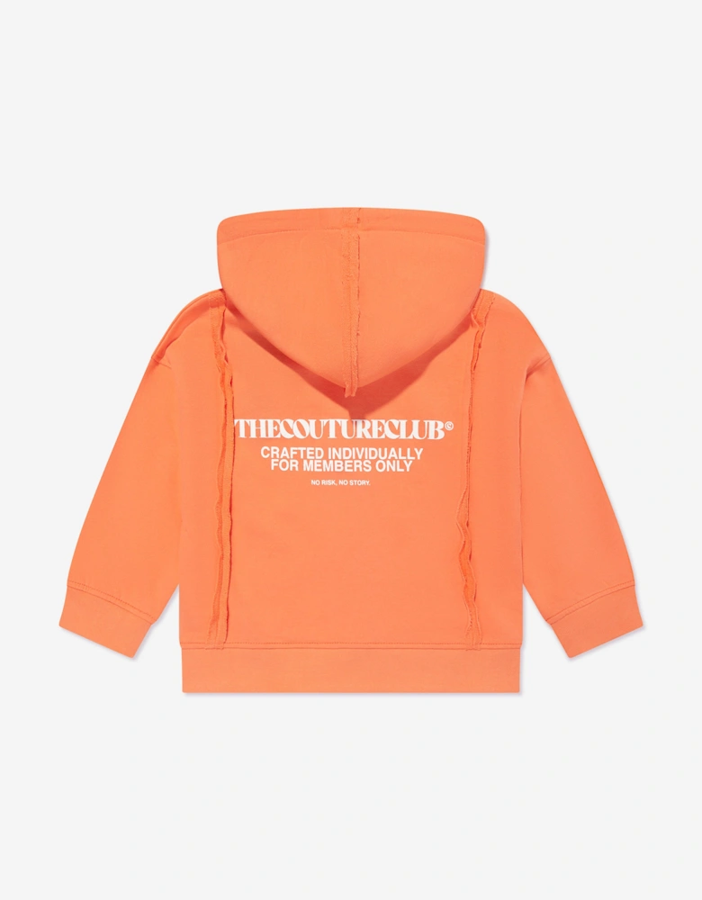 Kids Raw Seam Members Only Zip Up in Orange