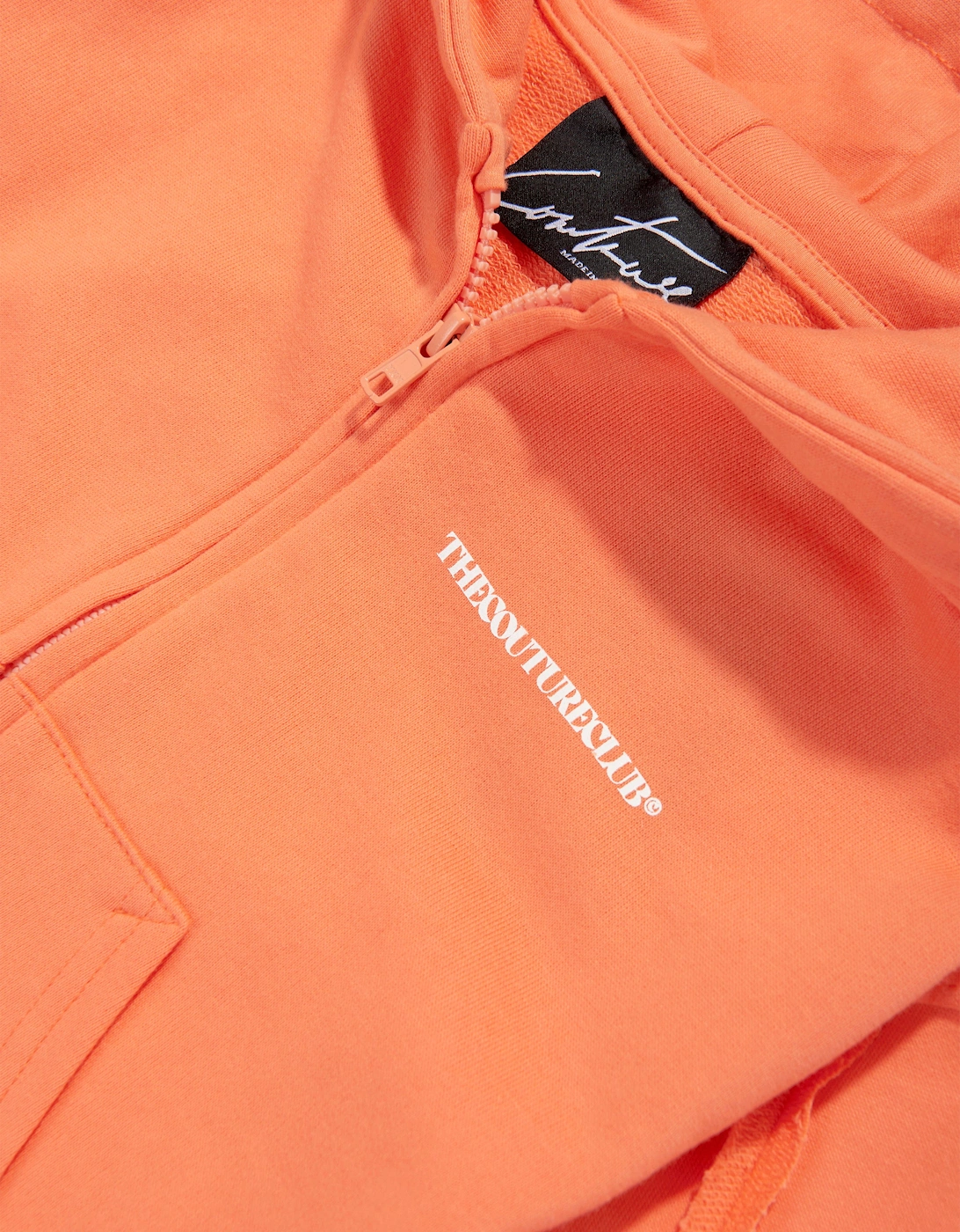 Kids Raw Seam Members Only Zip Up in Orange