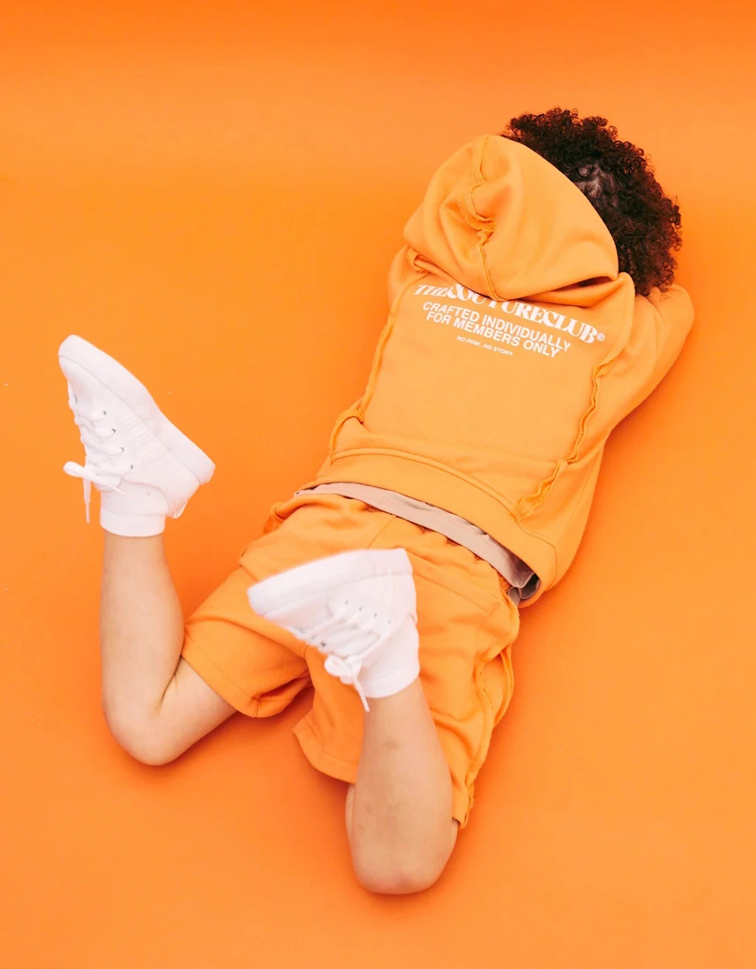 Kids Raw Seam Members Only Zip Up in Orange