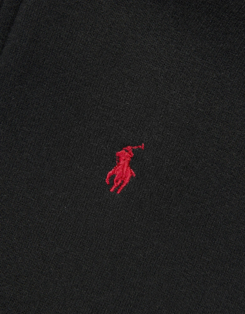Boys Logo Zip Up Top in Black