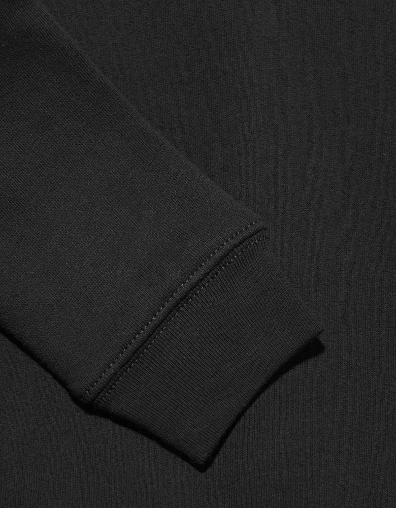 Boys Logo Zip Up Top in Black