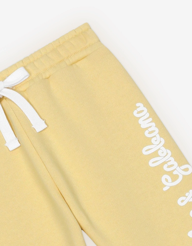 Baby Logo Joggers in Yellow