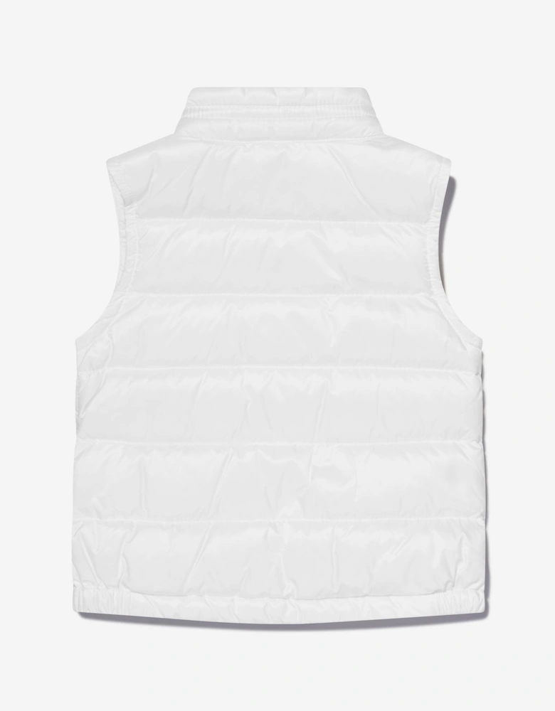 Enfant Baby Down Padded New Amaury Gilet in White