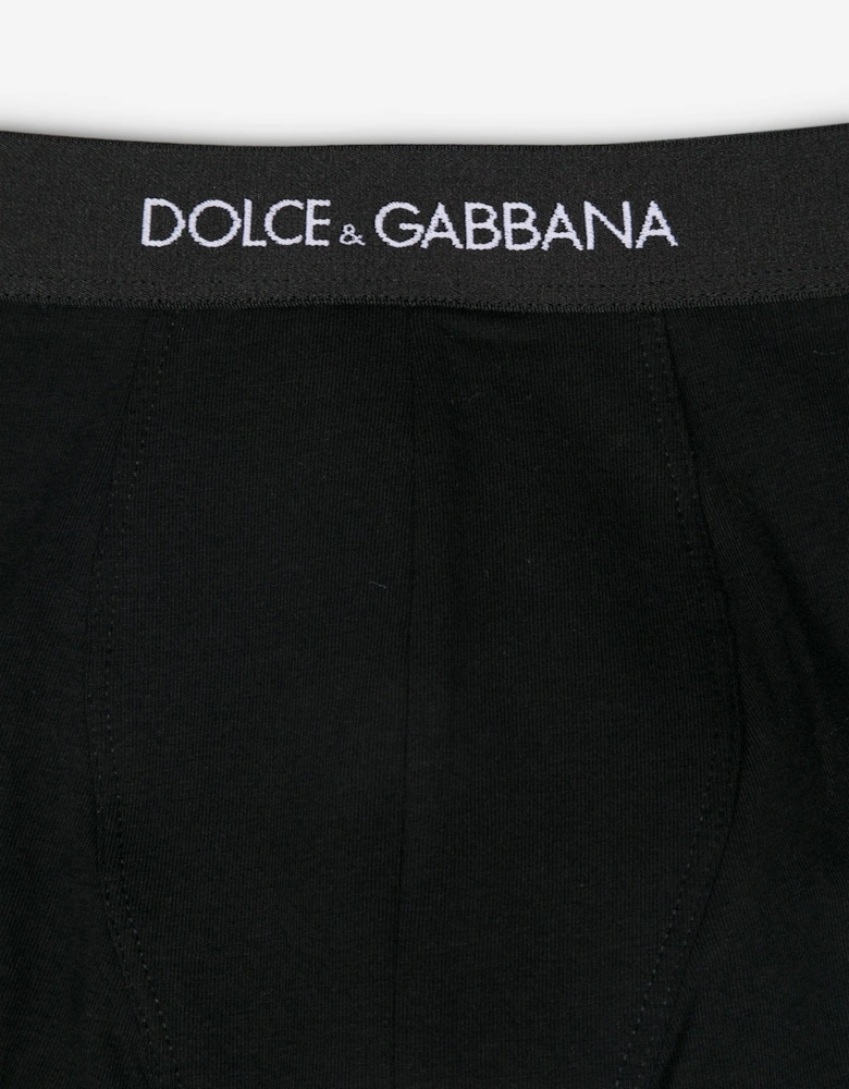 Boys 2 Pack Boxer Shorts Set in Black