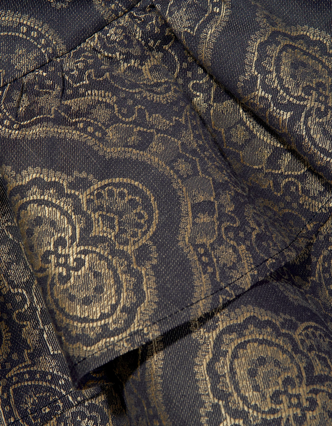 Girls Jacquard Ruffle Skirt in Navy