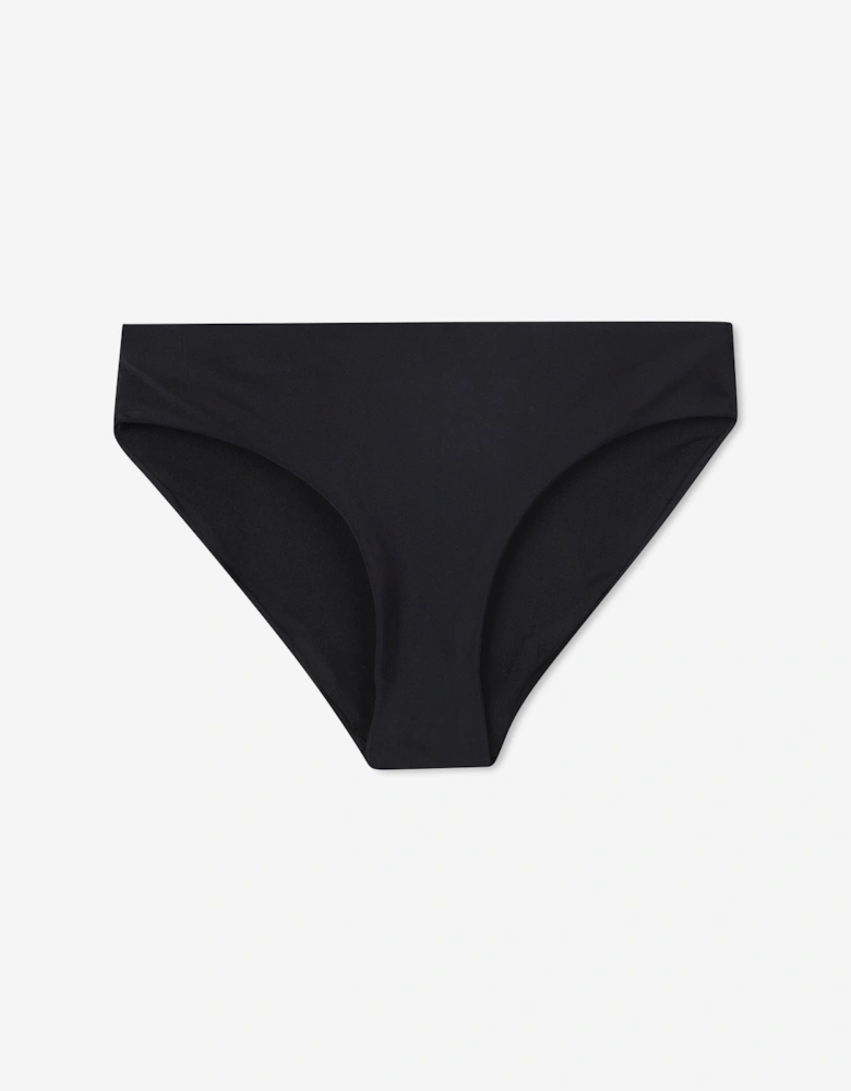 Girls Logo Print Bikini in Black