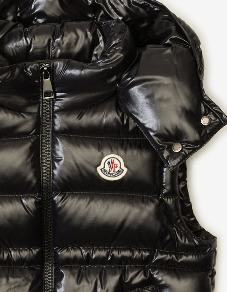 Girls Down Padded Ania Gilet in Black