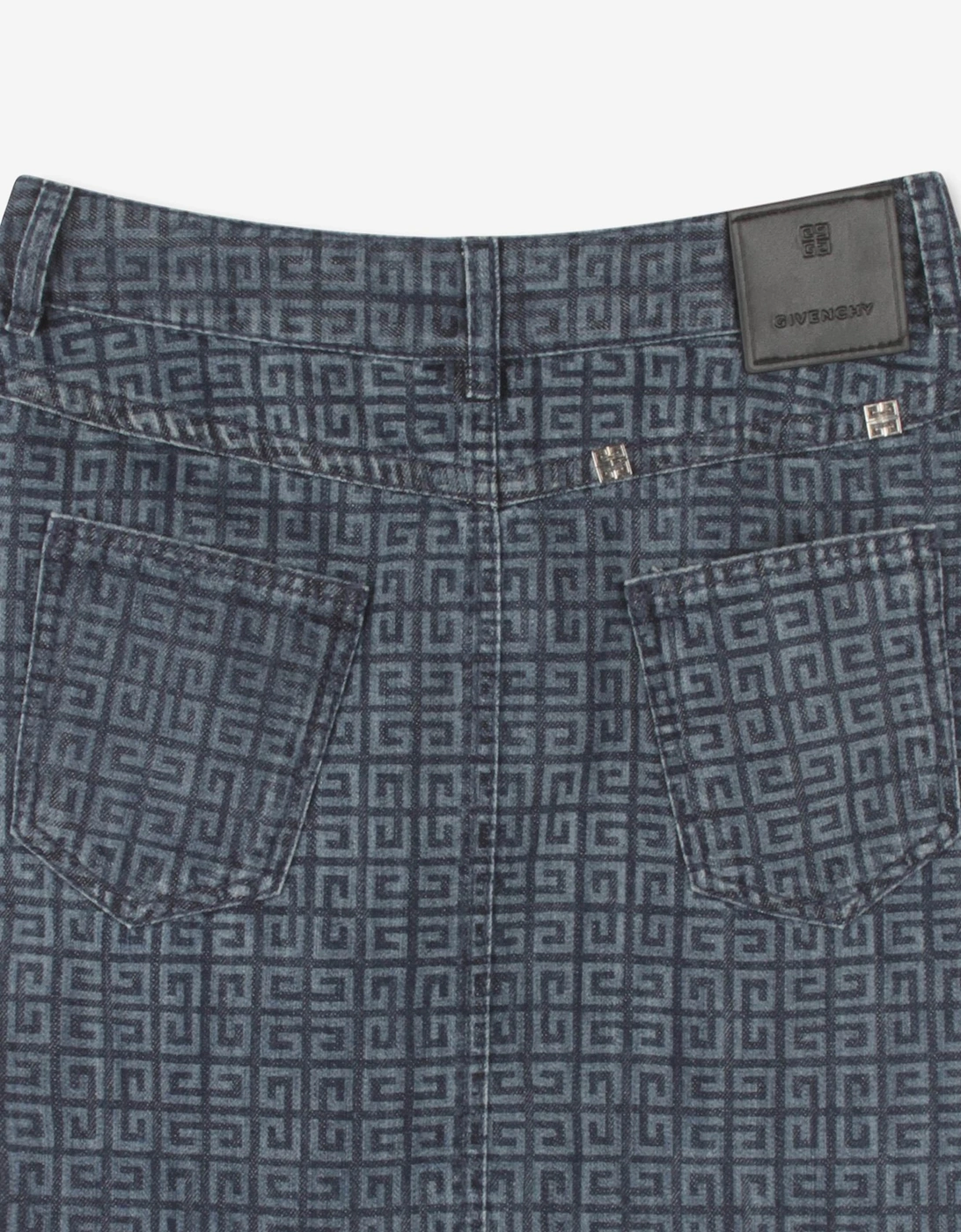 Girls 4G Denim Skirt in Blue
