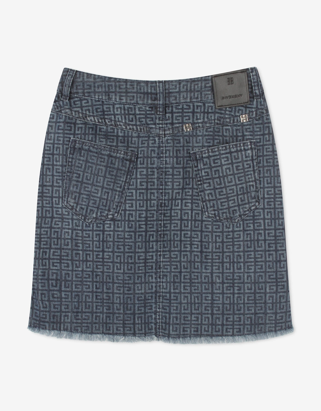 Girls 4G Denim Skirt in Blue