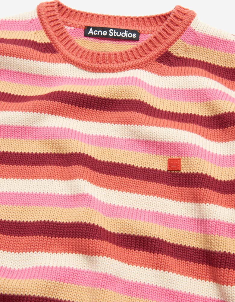 Kids Striped Knitted Jumper in Multicolour