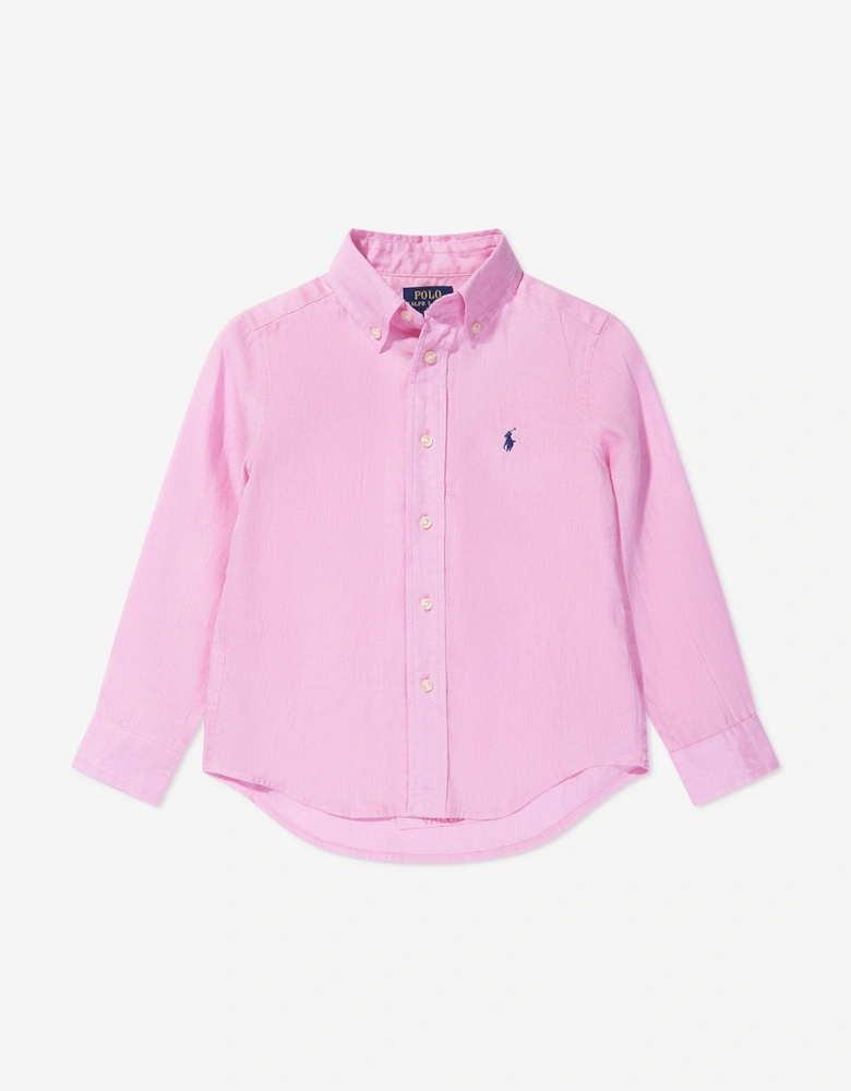 Boys Logo Shirt in Pink