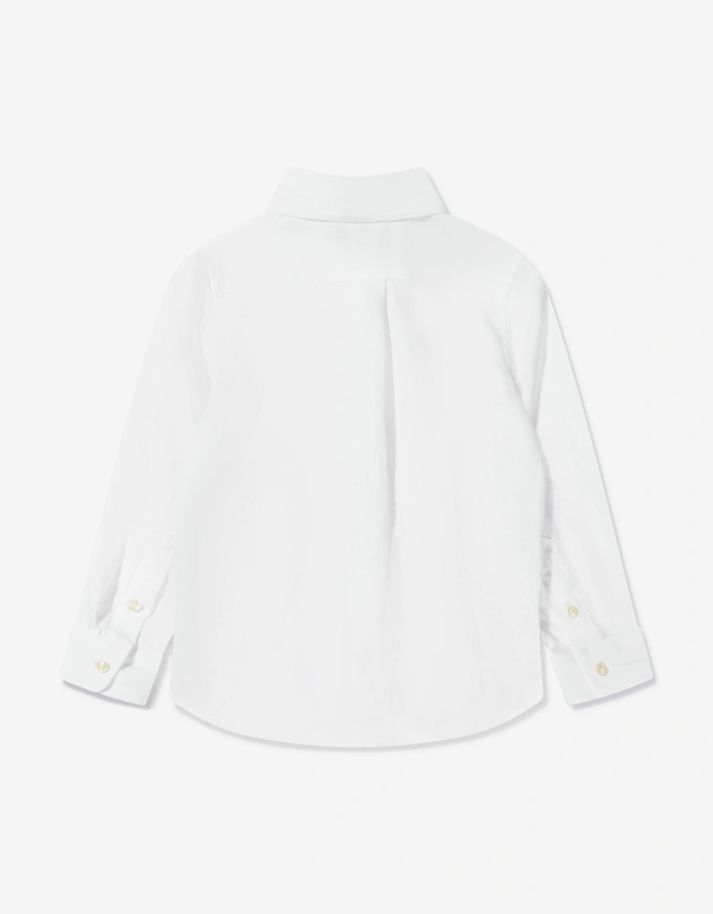 Boys Linen Shirt in White