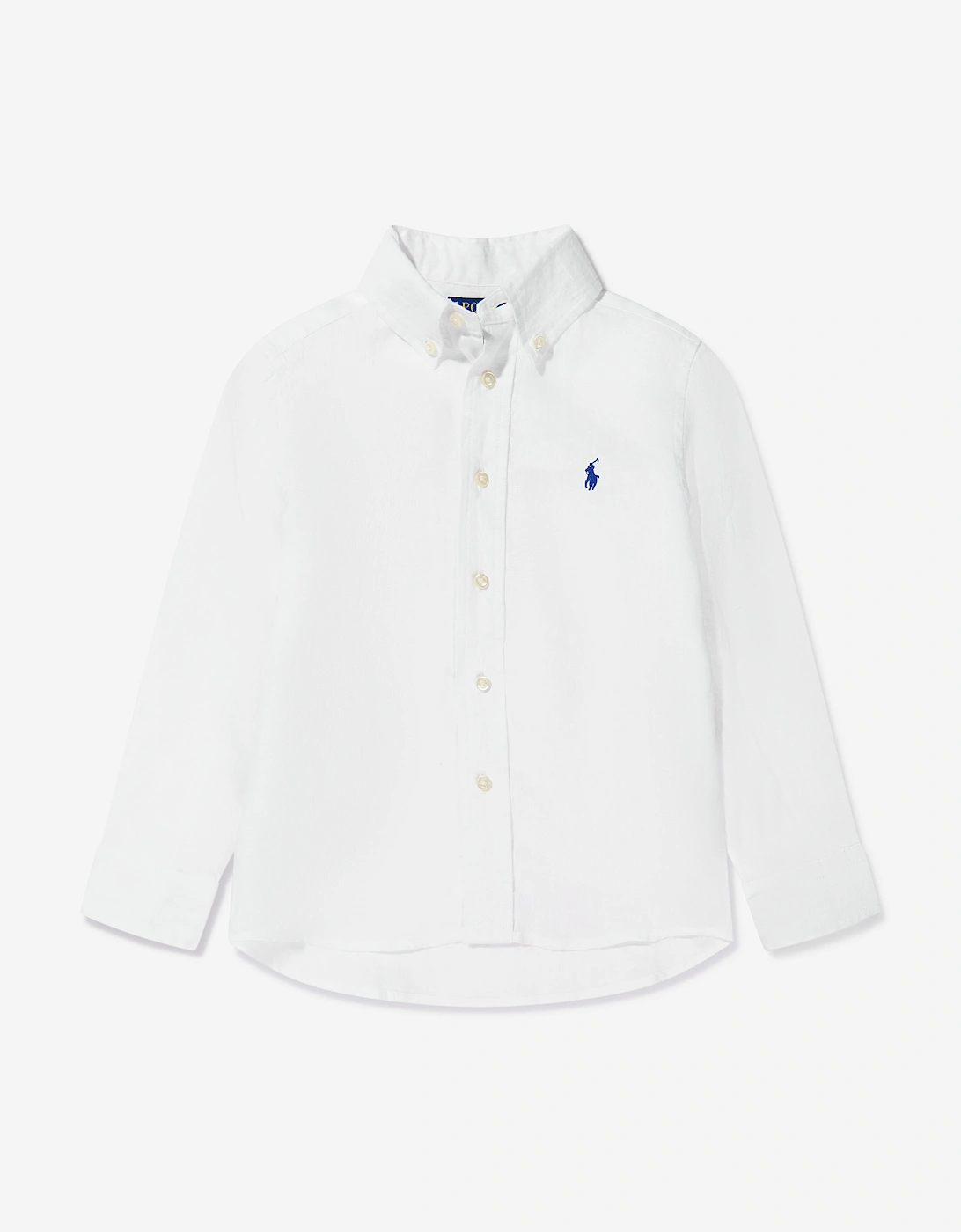 Boys Linen Shirt in White, 5 of 4