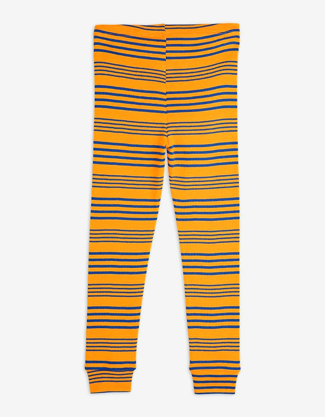 Kids Striped Leggings in Orange
