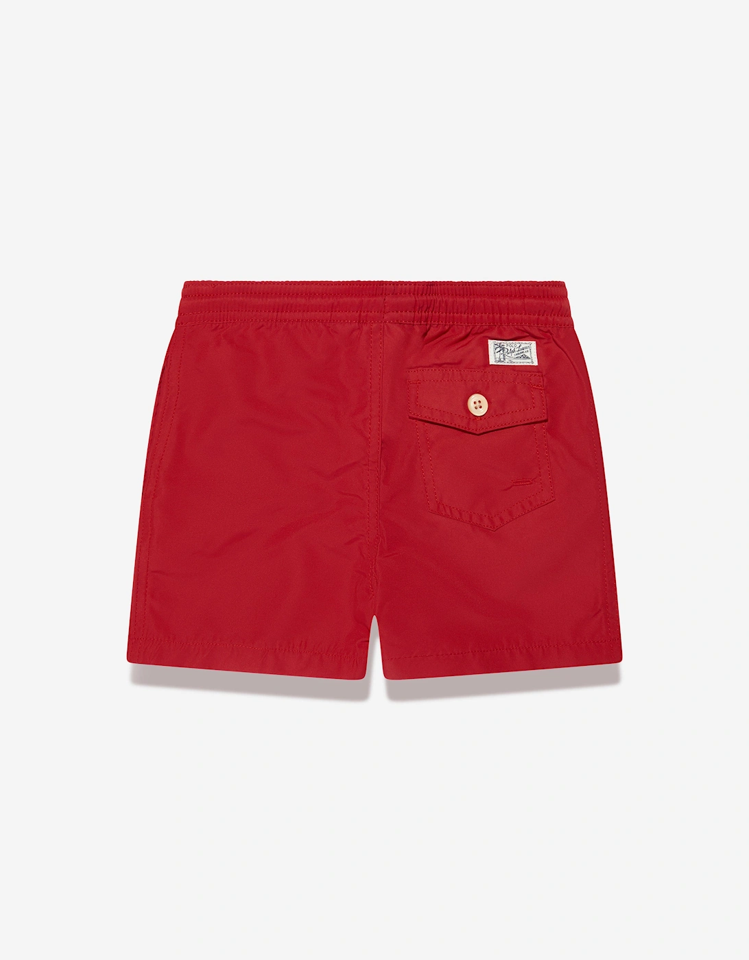 Boys Logo Swim Shorts in Red
