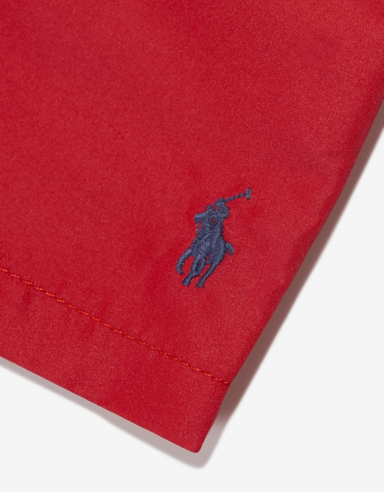 Boys Logo Swim Shorts in Red