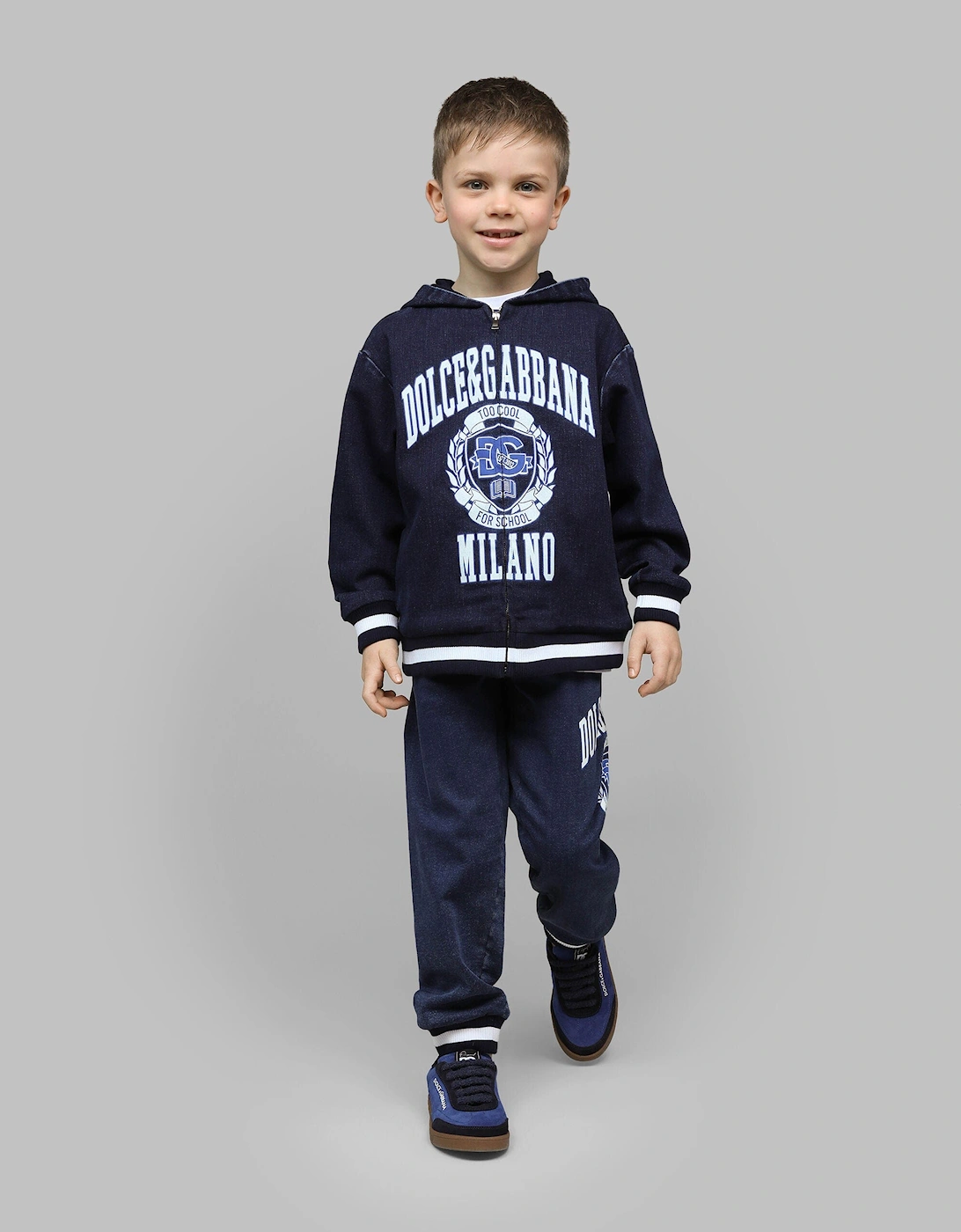 Boys Logo Joggers in Blue