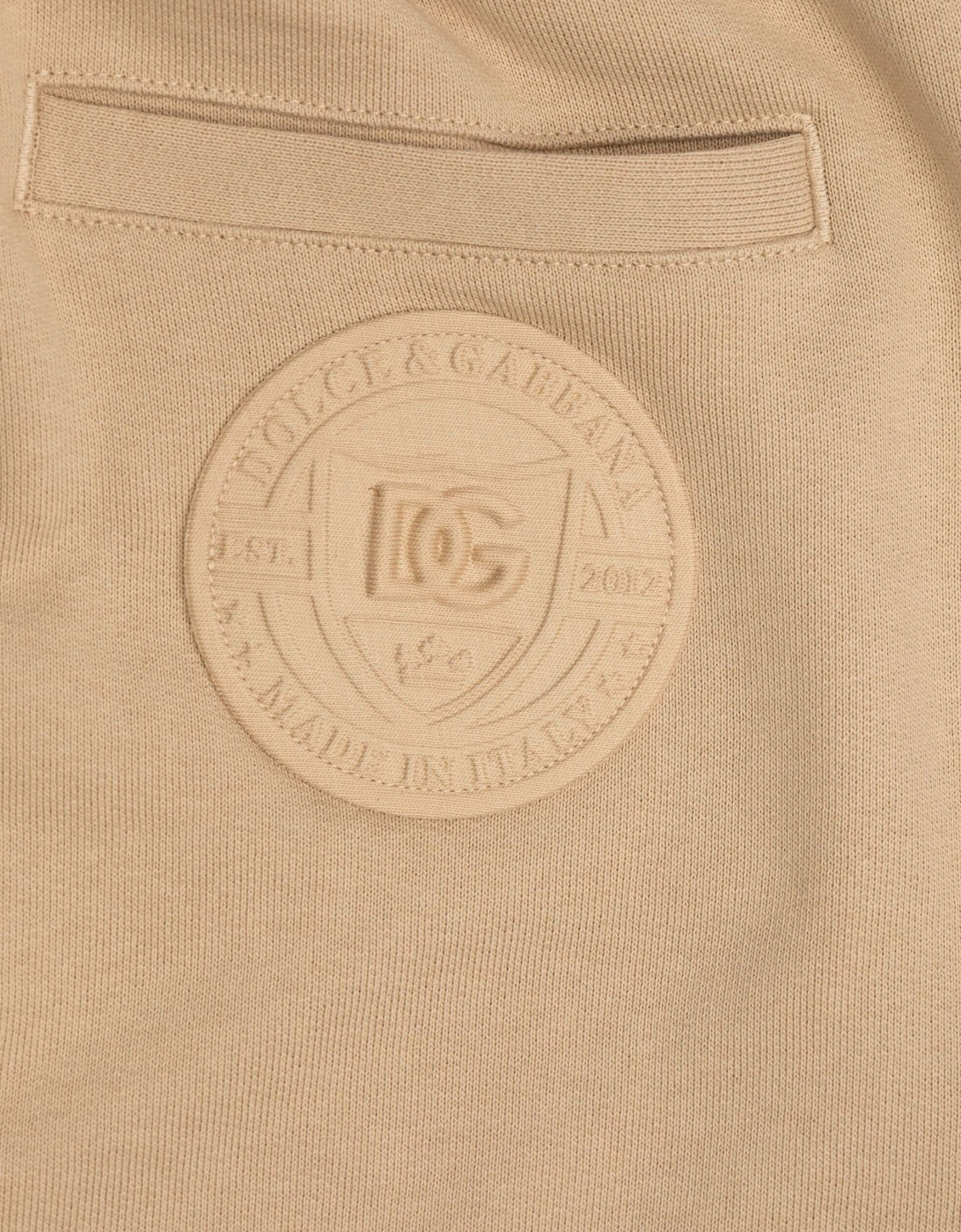 Boys Logo Joggers in Beige