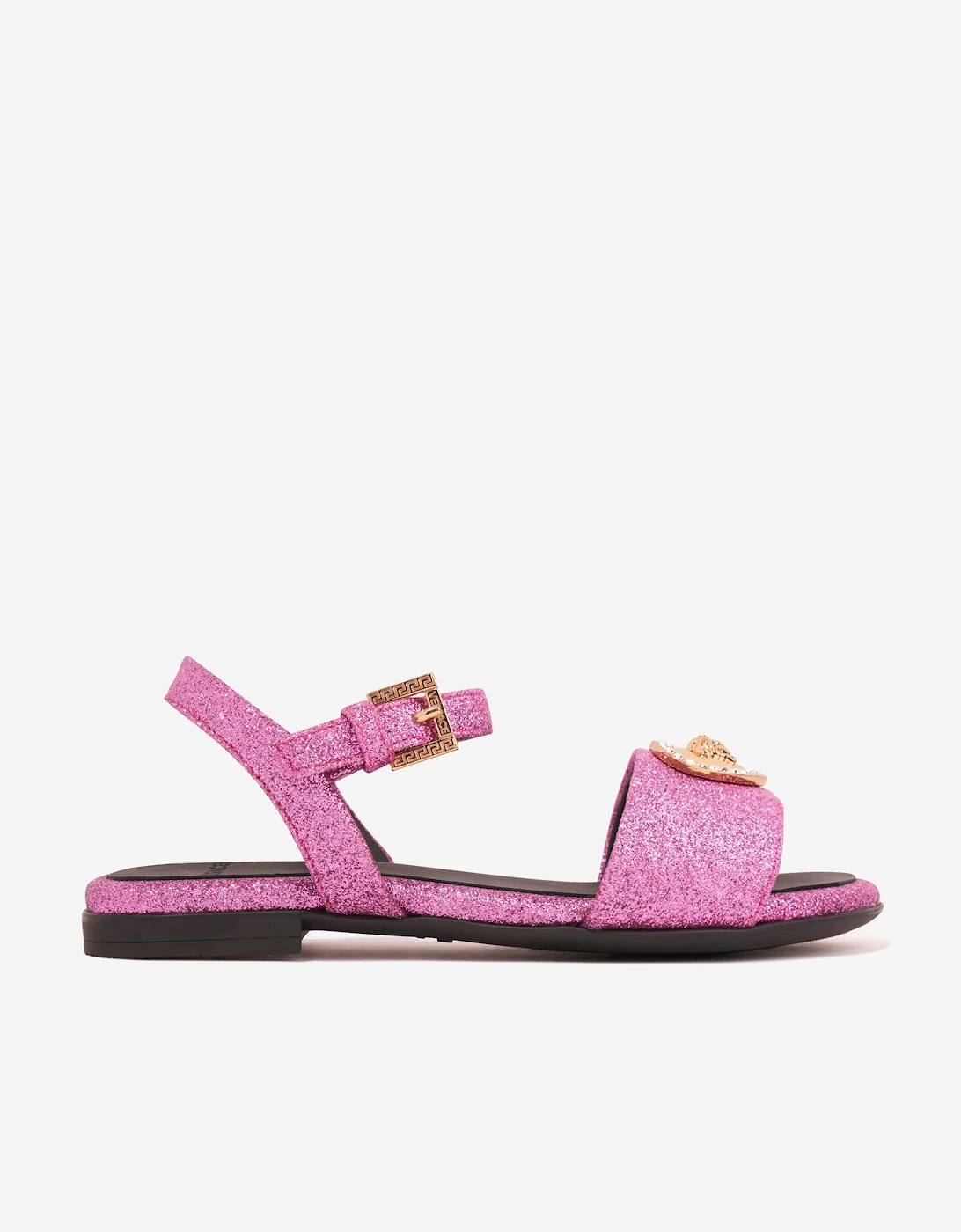 Girls Medusa Heart Sandals in Pink, 5 of 4