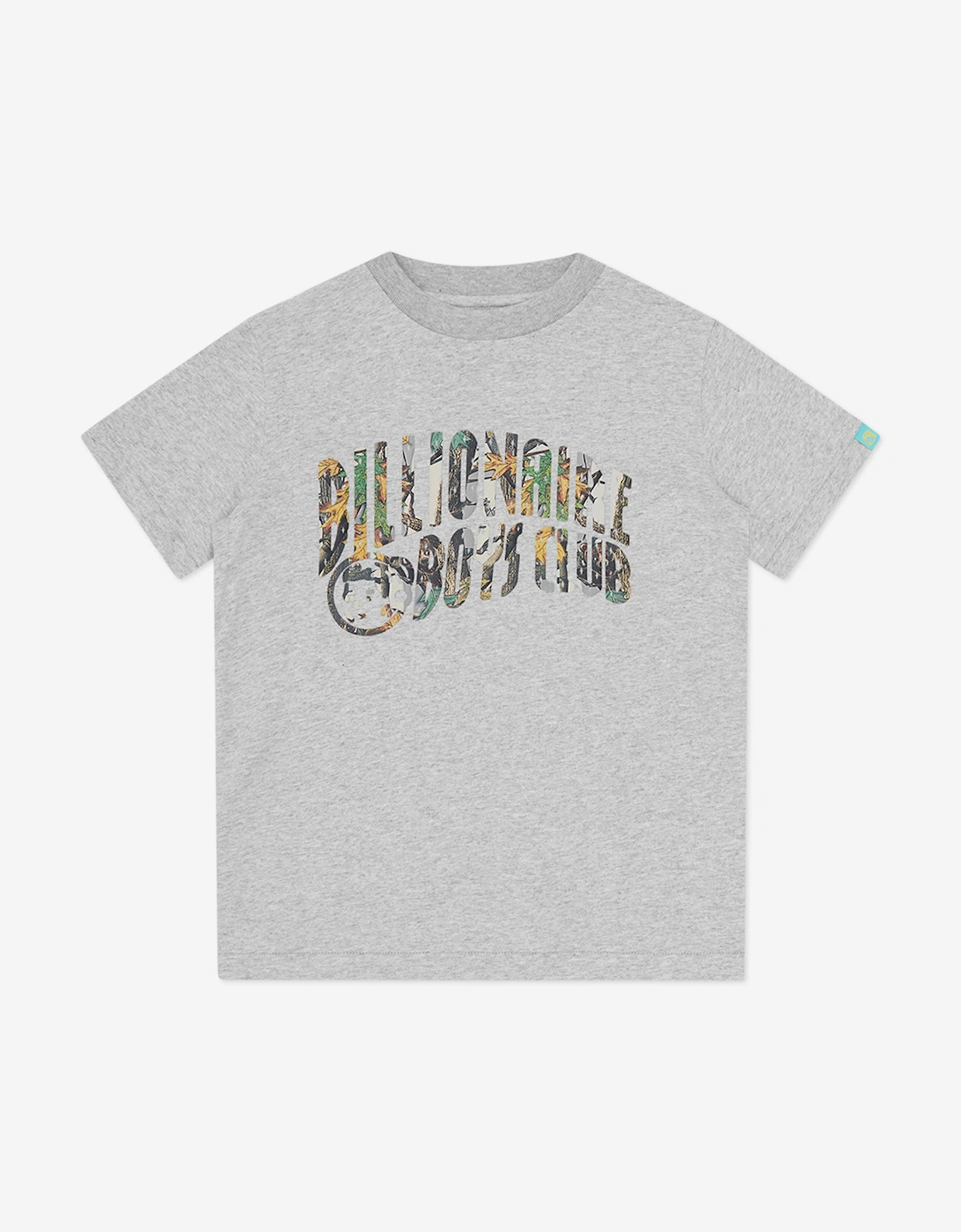 Boys Tree Camo Arch Logo T-Shirt in Grey, 5 of 4