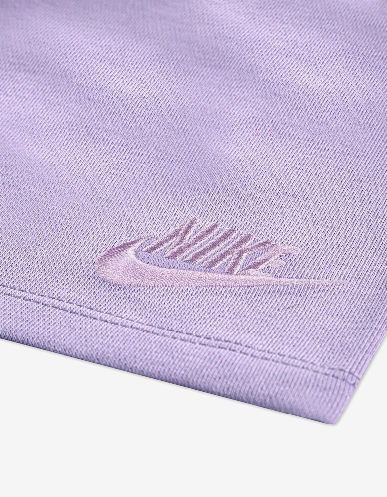 Girls Jersey and French Terry Short Set in Purple