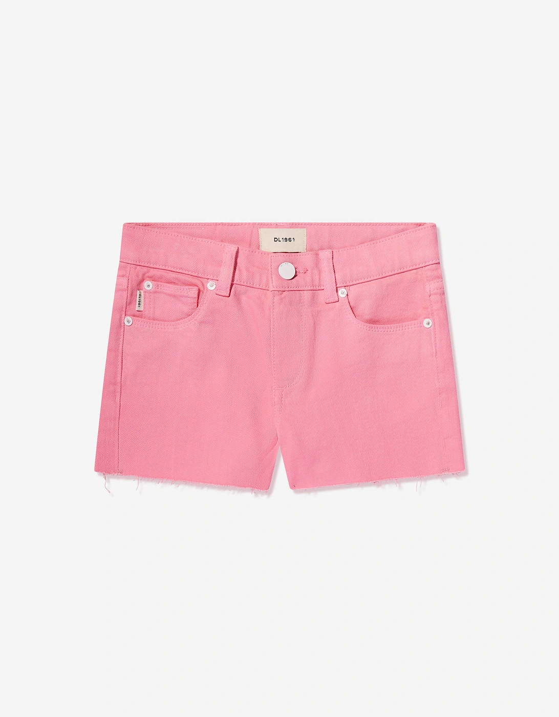 Girls Lucy Cut Off Shorts in Pink, 5 of 4