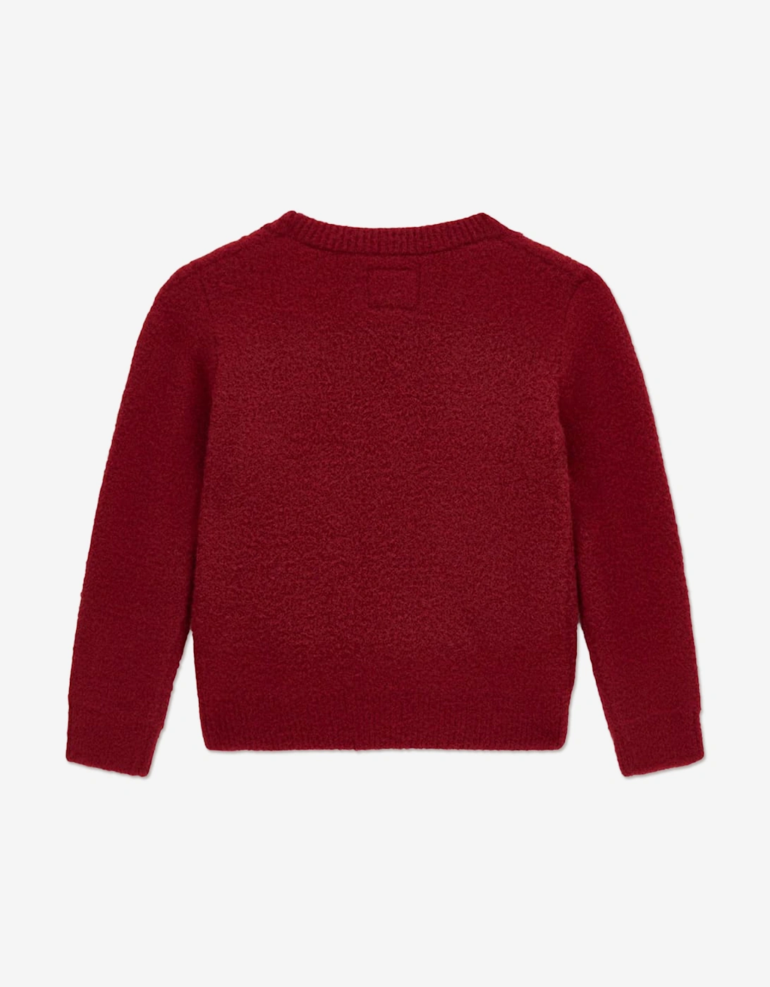 Girls Logo Cardigan in Red