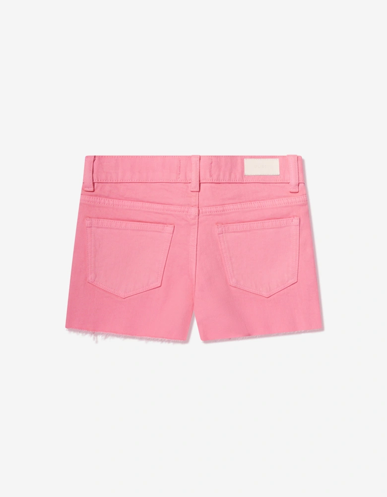 Girls Lucy Cut Off Shorts in Pink