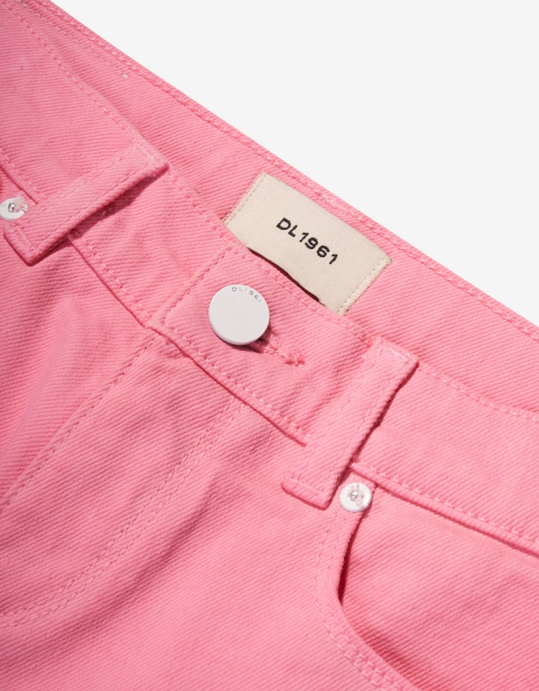 Girls Lucy Cut Off Shorts in Pink