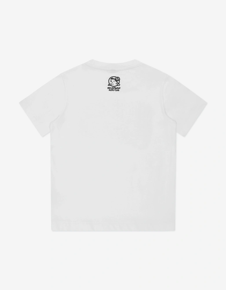 Boys Tree Camo Arch Logo T-Shirt in White