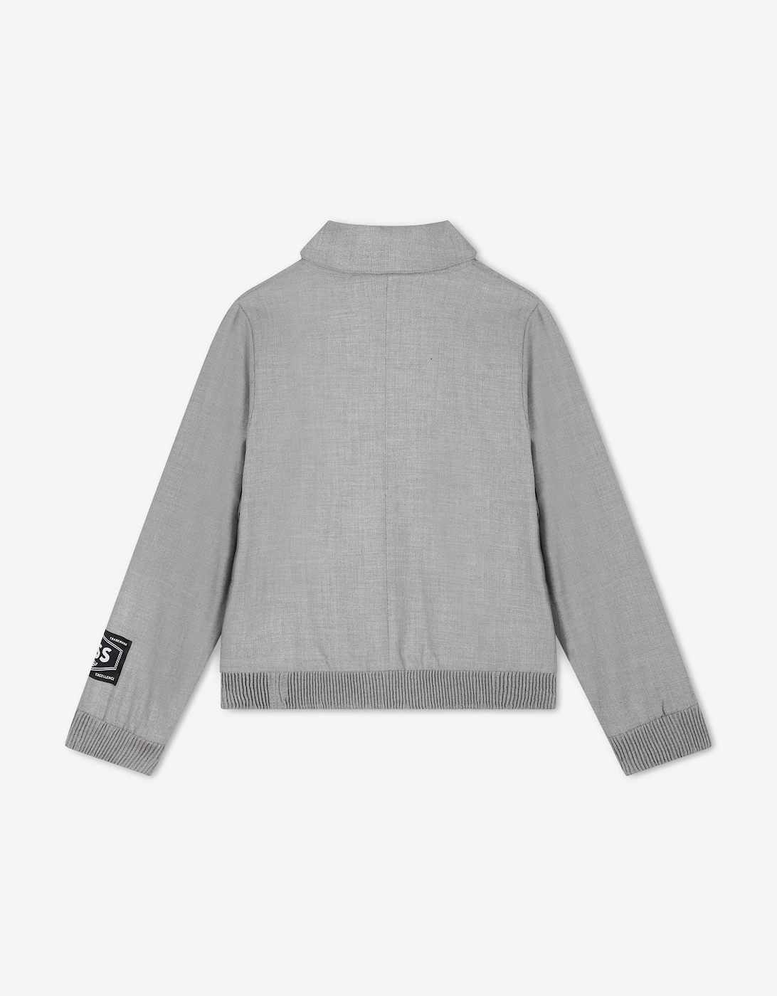 BOSS Boys Suit Jacket in Grey