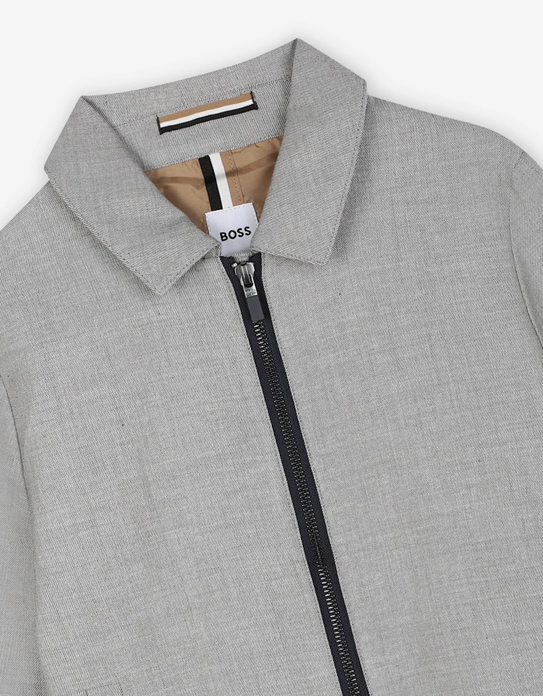 BOSS Boys Suit Jacket in Grey